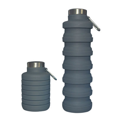 Αγορά New Item Custom Logo 700ml Drink Bottle Black Silicone Water Bottle Collapsible online manufacture