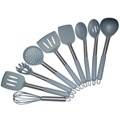 12 Spatula σιλικόνης κομματιού γκρίζο σύνολο εργαλείων Kitchenaid Cookware που προσαρμόζεται