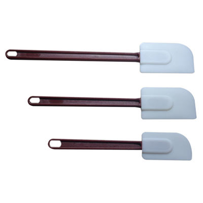 Πλαισιωμένος διπλάσιο Spatula μεταλλουργικών ξυστρών κέικ σιλικόνης ελεύθερος φτυαριών BPA που προσαρμόζεται