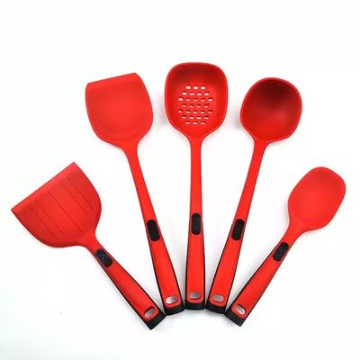 Spatula σιλικόνης 5 κομματιών BPA ελεύθερα μαγειρεύοντας εργαλεία Kitchenaid καθορισμένα ανθεκτικά στη θερμότητα