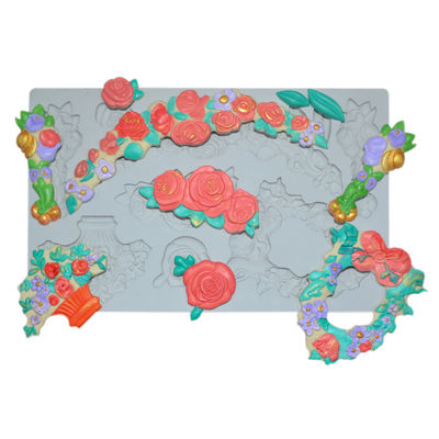 Fondant εργαλείων ψησίματος οικιακής σιλικόνης ραβδί χαλιών φορμών μη που προσαρμόζεται