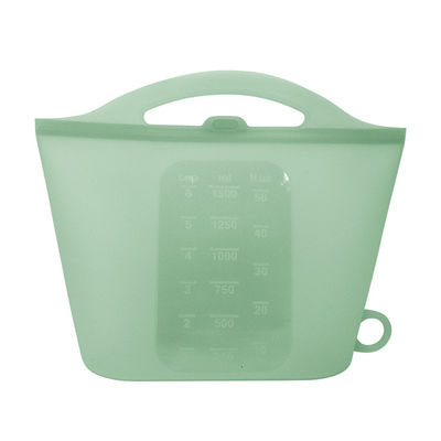 1500ml βιώσιμα πολυ χρώματα τσαντών αποθήκευσης τροφίμων σιλικόνης φρούτων επαναχρησιμοποιήσιμα