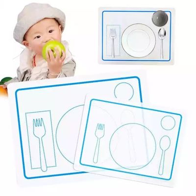 Washable σίτισης μωρών σιλικόνης θέσεων χαλιών τροφίμων εκτύπωση λογότυπων βαθμού προσαρμοσμένη