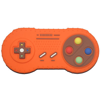 Μακρινό παιχνίδι Teether σιλικόνης συνήθειας Gamepad ελεγκτών TV που διαμορφώνεται για το μικρό παιδί