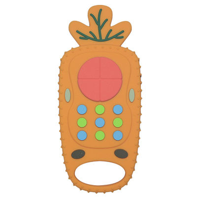 Dentition σιλικόνης παιχνίδι μωρών Teether MHC τηλεχειρισμού καρότων