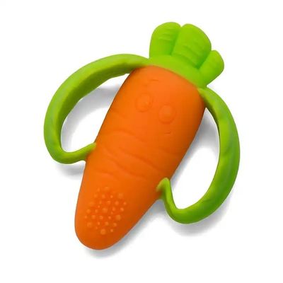 Μωρό Teether, συνήθεια σιλικόνης MHC παιχνιδιών σιλικόνης παιδιών καρότων