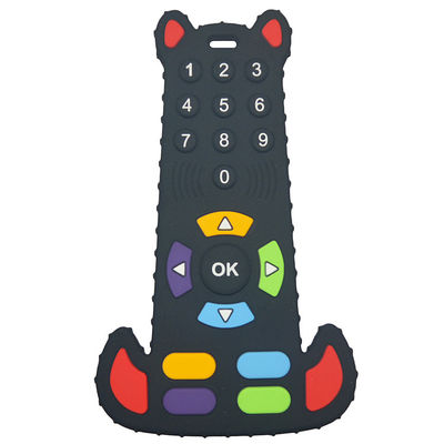 Ελεύθερο σιλικόνης BPA μωρών Teether TV τηλεχειρισμού μορφής τροφίμων παιχνίδι οδοντοφυΐας βαθμού μαλακό