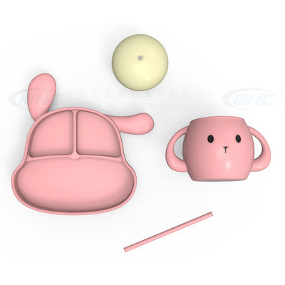 MHC Cartoon Animal Silicone Baby Feeding Set Πλάκα για παιδιά Ταξίδια Νοσηλευτική 500 κομμάτια