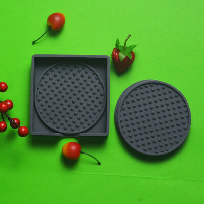 Classic Style Silicone Beverage Coasters Deep Tray Non-Slip Coasters Beverage Silicone Coasters For Tabletop Protection